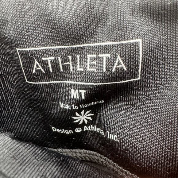 Athleta Black Athletic Tennis Mini Skirt Womens MT Elastic Waist Stretch A-Line - Picture 10 of 10